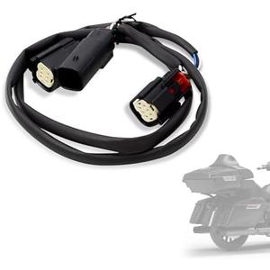 WOWTK Tour Luggage Pack Quick Disconnect Wiring Harnesses,Plug-n- Play Power tap Harness for Harley Touring 14-24,for Road King, Road Glide, Street Glide, Electra Glide Standard and Select CVO