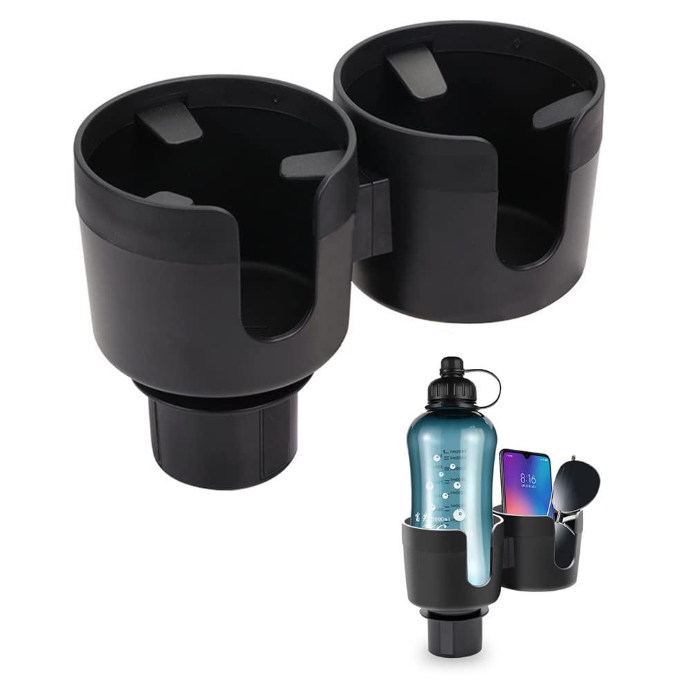 TYKOR Car Cup Holder Expander, Cup Holder Extender for Car with Adjustable Base, Fits Yeti 24/36/46oz, Hydroflask 32/40oz, Large Bottles in 3"3.9" (1640oz)