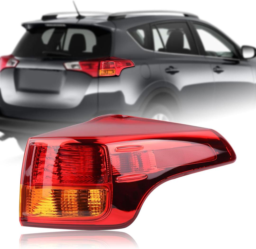 Tail Light Rear Lamp Assembly Compatible with 2013-2015 Toyota RAV4 Right Passenger Side 815500R030 81550-0R030