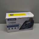 Steam Iron for Clothes 20s Fast Heating, 1700W Iron with 15.21oz Large Water Tank, 3-Way Auto shutoff, Burst Steam, Spray Mist, Anti-Drip, Self-Cleaning, Vertical Ironing for Home, Blue