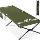 Sportneer Camping Cot, 78.3"x28.7"x14.6" Portable Folding Bed for Adults with Storage Bag, Support 330 LBS, Compact for Outdoor Camping, Travel, Home Guest Room (Army Green)