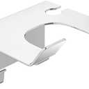 Hair Dryer Holder JWCE Blow Dryer Holder Wall Mounted Fit for Most Hair Dryers Self-Adhesive or Punch Installation for Bathroom (Silver)