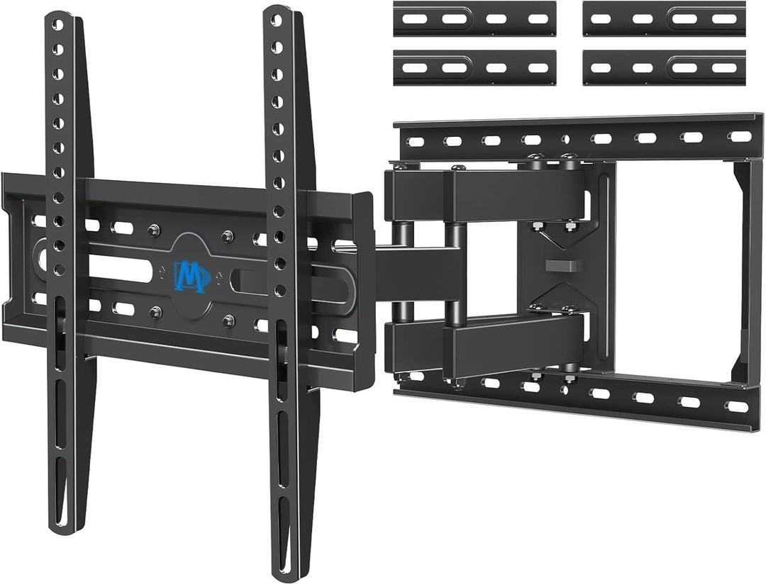 Mounting Dream TV Wall Mount for Most 32-65 Inch TV, Full Motion TV Mount with Dual Arms, Wall Mount Bracket with Swivel and Tilt, Fits 16", 18", 24" Studs, Max VESA 400x400mm, 99 LBS, MD2380-24K