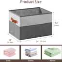 6 Pack Large Storage Bins with Handle,Collapsible Storage Basket for Shelves,Fabric Closet Organizer for Organizing Clothes Blanket,Decorative Dorm Organizers and Storage