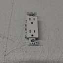 Leviton 5325-WMP 15 Amp, 125 Volt, Decora Duplex Receptacle, Residential Grade, Grounding