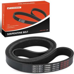 A-Premium 53.71 Inch Air Conditioning Serpentine Drive Belt Compatible with Ford, Mercury & Peterbilt Cars - F-150 F150 2011-2014, Escort 1991-1993, Escort 1991-1993, 320 2006
