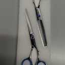 Hair Cutting Scissors Thinning Shears Kit ULG Professional Barber Hairdressing Texturizing Salon Razor Edge Scissor Japanese Stainless Steel 6.5 inch (Silver)