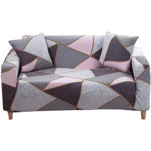 HOOBUY Printed Sofa Cover Stretch Couch Covers Sofa Slipcovers for 2 Cushion Couch and Loveseat with Two Free Pillow Case 15#(2 Seater/Loveseat)