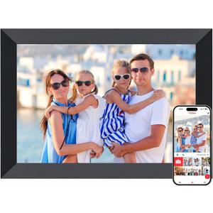 Frameo Digital Picture Frame, 10.1 Inch Smart WiFi Photo Frame with 1280x800 HD IPS Touch Screen, Auto-Rotate, Wall Mountable, Share Photos/Videos Instantly via App from Anywhere