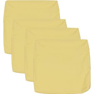 Patio Seat Cushion Covers,Washable Slip Covers Replacement,Waterproof Outdoor Furniture Chair Cushion Pillow Seat Cover for Couch,Garden,Sofa,Yellow,24"24"4"(4 Covers Only)