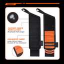 Magnetic Wristband for Tools With Coiled Lanyard, Lightweight Nylon Support Wrist With Strong Magnets, Christmas Stocking Stuffers for Men Adults, Gifts for Men, Him, Boyfriend, Orange (1 pc Sling Magnetic Wristband)