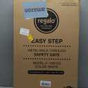 Regalo Safety 29-38.5" Baby Gate for Doorways & Bottom of Stairs, Pressure Mounted Baby Gate with Door for Babies, Toddlers & Pets, Tested & Safe for 30 Years, American Designed, American Owned, White