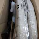 OLIXIS Criss Cross Chair with Wheels Wide Cross Legged Office Desk Vanity Chair Comfy Fabric Armless Adjustable Swivel for Home Computer Task Fabric Beige