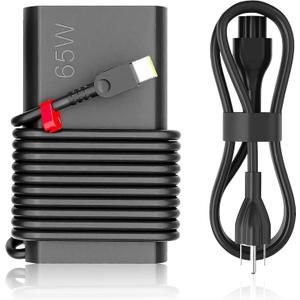 NEW Slim 65W USB C Laptop Charger Compatible with Lenovo Thinkpad Yoga Chromebook Computer Type C Fast Charging Power Cord Ac Adapter