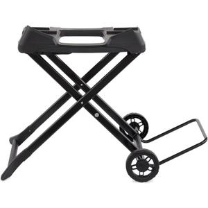 Weber Q Portable Cart Folding Grill Cart with Wheels for OnTheGo Cooking, AllTerrain with Secure Strap, Upright Lock Indicator & Durable Wheels