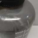 AQUAFIT 1 Gallon Water Bottle with Time Marker - Straw & Chug Lid - BPA Free Gym Water Bottle with Straw - Big Gallon Jug (Gray, 128 oz - 2in1 Lid)