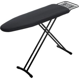 Ironing Board Full Size, RAINHOL 54"x13" Heavy Duty Compact Ironing Board with Iron Rest, Heat Resistant Cover with Ultra Thick Padding, Height Adjustable Sturdy Iron Stand, Black