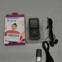MP3 Player 128GB with Speaker Earphone Portable HiFi Lossless Sound MP3 Mini Music Player Voice Recorder E-Book HD Screen 1.8 inch Black