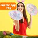12 Inch/ 10 Inch/ 8 Inch Giant Plastic Clear Easter Egg 5/ 7/ 9/ 10/ 12/ 15 Pcs Empty Oversize Easter Egg Jumbo Plastic Eggs Fillable for Easter Fillers Party Favor (5 Pcs - Clear (10 Inch))