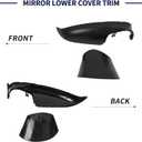 Mirror Lower Cover Trim ＆ Base Kit Right Passenger Side Fit for Mazda CX-5 2015 2016 (With Mirror Light Version), Rearview Wing Bottom Cap Lower Holder Frame House ＆ Triangle Base Assembly