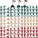 3 otters 300PCS Toy Soldiers Set, Army Men Figures Military Toys for Boys, Kids Toys Birthday Gift, 3 Colors
