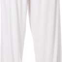 Women's Elastic Soft Modal Yoga Sports Pants Dance Harem Pants, White