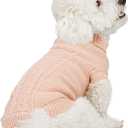 Dog Sweaters for Small Medium Large Dogs Warm Fleece Clothes Ultra Soft Turtleneck Sweater for Boys and Girls, XS