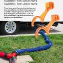 2PCS RV Sewer Hose Wrench,Car Accessories RV Sewer Cap Wrench,Drain Cleanout Cap Removal Tool for Connecting and Disconnecting Sewer Hoses,Fits Most 3-Inch & 4-Inch Male/Female RV Sewers Caps