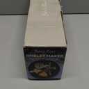 Baker's Friend Omelette Maker Electric, Omelette Cooking Surfaces Nonstick, Frittata Pan & Egg Pan, Double Sided Pan for Breakfast, Individual Flip Omelette Makers Electric, Graphite