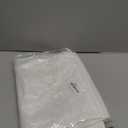 N&Y HOME Extra Long Shower Curtain Liner Fabric 72 x 80 inches, Hotel Quality, Washable, White Spa Bathroom Curtains with Grommets, 72x80