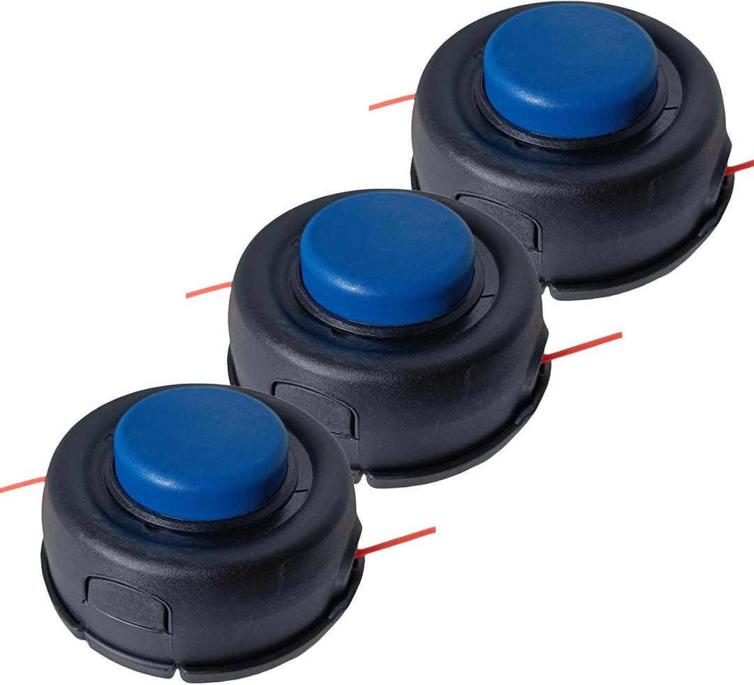 3Pack T35 Trimmer Head (M10x1.25LHF) for Husqvarna Weed Eater 123L 128LD 223L 224L 225L 232L 322L 323L 324LX 325L 325LX 326L 326LX 326LDX 322R 323R 525L 525LS String Trimmer Parts 537388101 531300183