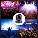 Stage Lights Moving Head Lights 8 Gobos 8 Colors 11 Channels 60W Spotlights DMX 512 with Sound Activated for Wedding DJ Party Stage Lighting 2PCS