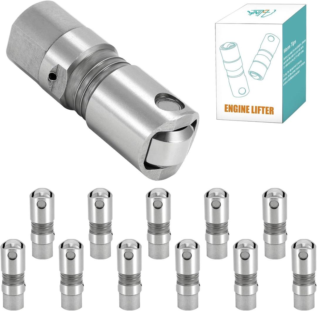 AULINK 12pcs 53008514 Roller Valve Lifters For 1988-2008 Chrysler Dynasty Pacifica Concorde Voyager, For Dodge B150 D150 D250 Caravan Intrepid Ram 1500, For Plymouth Grand Voyager 3.3L 3.8L 3.9L V6