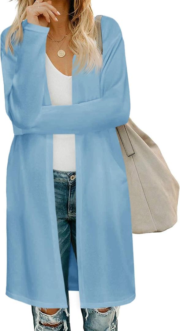 FISOEW Light Blue Cardigan Small