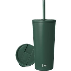 Simple Modern Classic Tumbler with Straw Lid | Insulated Iced Coffee Cup Reusable Stainless Steel Water Bottle Travel Mug | Gifts for Women Men Her Him | 20oz | Forest