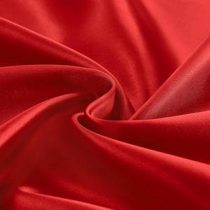 Entisn Red Satin Fabric by The Yard, Silky Fabric 60 Inch Charmeuse Satin Fabric, Soft Cloth Fabric for Wedding Decor, DIY Crafts, Napkins, Bridal Dress, Sewing(3 Yards)