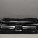 Front Bumper Grille Assembly Chrome Grill With Trim Glossy Black For 2016 2017 2018 2019 Honda Civic