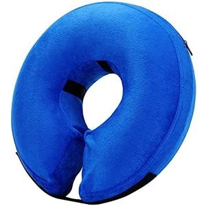 Katoggy Inflatable Dog Collar, Soft Dog Cone for Dogs After Surgery, Adjustable Blow up Donut E-Collars for Small Medium Large Dogs and Cats