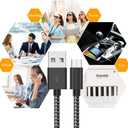 Micro USB Cable Android Charger [6-Pack 5ft] Nylon Braided Fast Sync&Charging Cord for Android, Samsung, Nexus, LG, HTC, Nokia, Sony, and More
