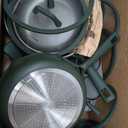 CAROTE 31PCS Pots and Pans Set, Nonstick Cookware Set Kitchen Non Stick Induction Cookware Non-toxic Granite Cooking set (Green)