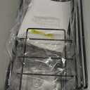 EUDELE Adhesive Shower Caddy, 5 Pack Rustproof Stainless Steel Bath Organizers With Large Capacity, No Drilling Shelves for Bathroom Storage & Home Decor (XL size, Black)