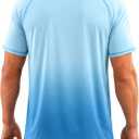 Men's Rashguard Swim Shirt Short Sleeve UPF 50+ Sun Protection Shirt SPF Quick Dry Water Lightweight Shirt (Green, XXL)