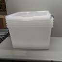 Rubbermaid Cleverstore 71 Qt Clear Storage Bins with Lids, 3-Pack, Stackable, BPA-Free, Made in USA