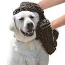 Microfiber Pet Bath Towels for Drying Puppy/for Daily Supplies with Hand Pockets for Pet Daily Tow Dark Grey