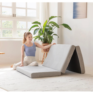 MLILY Single Trifold Mattress, 4 Inch Foldable Gel Memory Foam Mattress