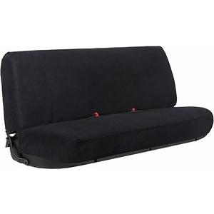 Leader Accessories Front Solid Bench Seat Cover Universal Fits Ford, Chevrolet, Dodge, and Full Size Pickup Trucks Black