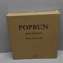 POPRUN 3 Ring Binder 1.5 Inch, PVC-Free, Holds 325 Sheets of 8.5 x 11 Paper, Extra Durable Organizer with 2 Pockets for School & Office, Heavy-Duty, 2 Pack, Pink