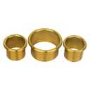 Hair Dryer Holder, Salon Hair Styling Station Organizer, 3pcs (Golden, Stainless Steel, Heat & Burn Resistant, Diameter: 3'' & 2'')