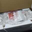 Scenekoy 65.5” Natural Real Wood Floor Lamp for Living Room Bedroom, Dual S Cluster Socket, Pull Chains Switch, Farmhouse Tall Standing Lamp with Linen Shade for Home Room Decor (Bulbs Included)