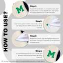 2 x 6-1/2" Varsity Letter Patches Green Iron On Letters Letterman Jacket Patches Chenille Large Iron On Letters for Clothing Jacket/Hoodie/Varsity L